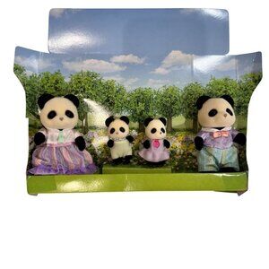 Calico Critters Pookie Panda Family Figurine Set  Dolls Dollhouse Figures Toys